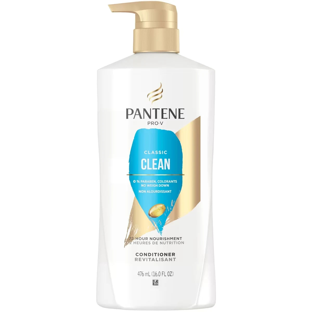 Pantene PRO-V Classic Clean Conditioner, 16.0oz/476mL front package