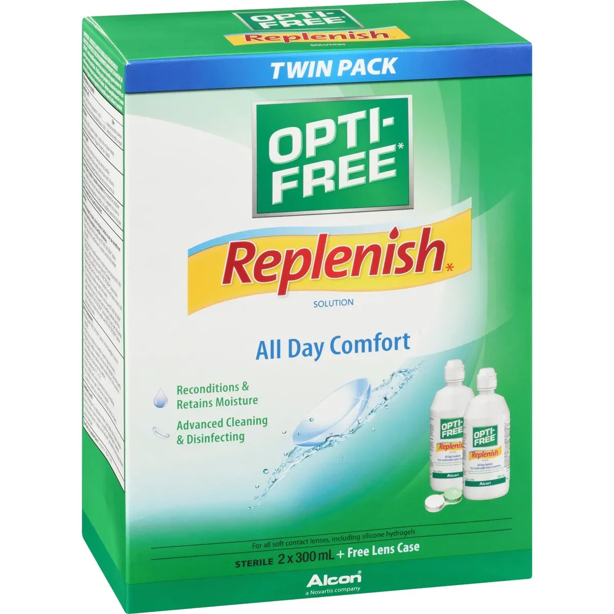 Opti-Free RepleniSH® Multipurpose Contact Lens Solution Twin Pack product detail