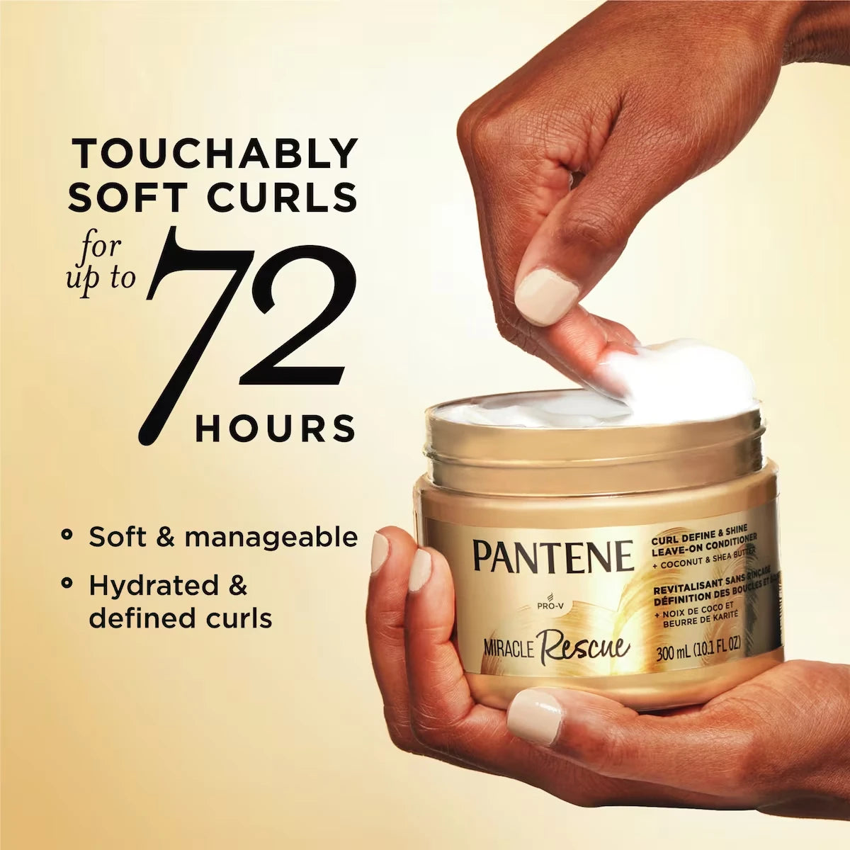 Pantene Miracle Rescue Curl Define & Shine Leave-On Conditioner product image
