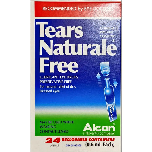 Tears Naturale Free Lubricant Eye Drops Preservative Free front package