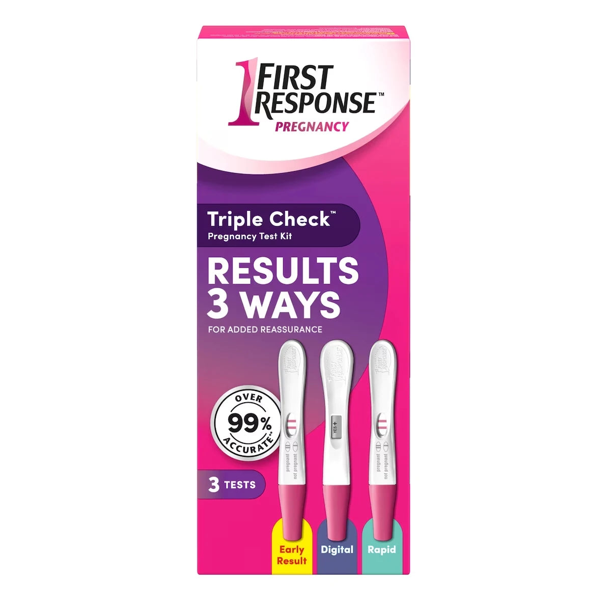 First Response Triple Check Pregnancy Test Kit product image
