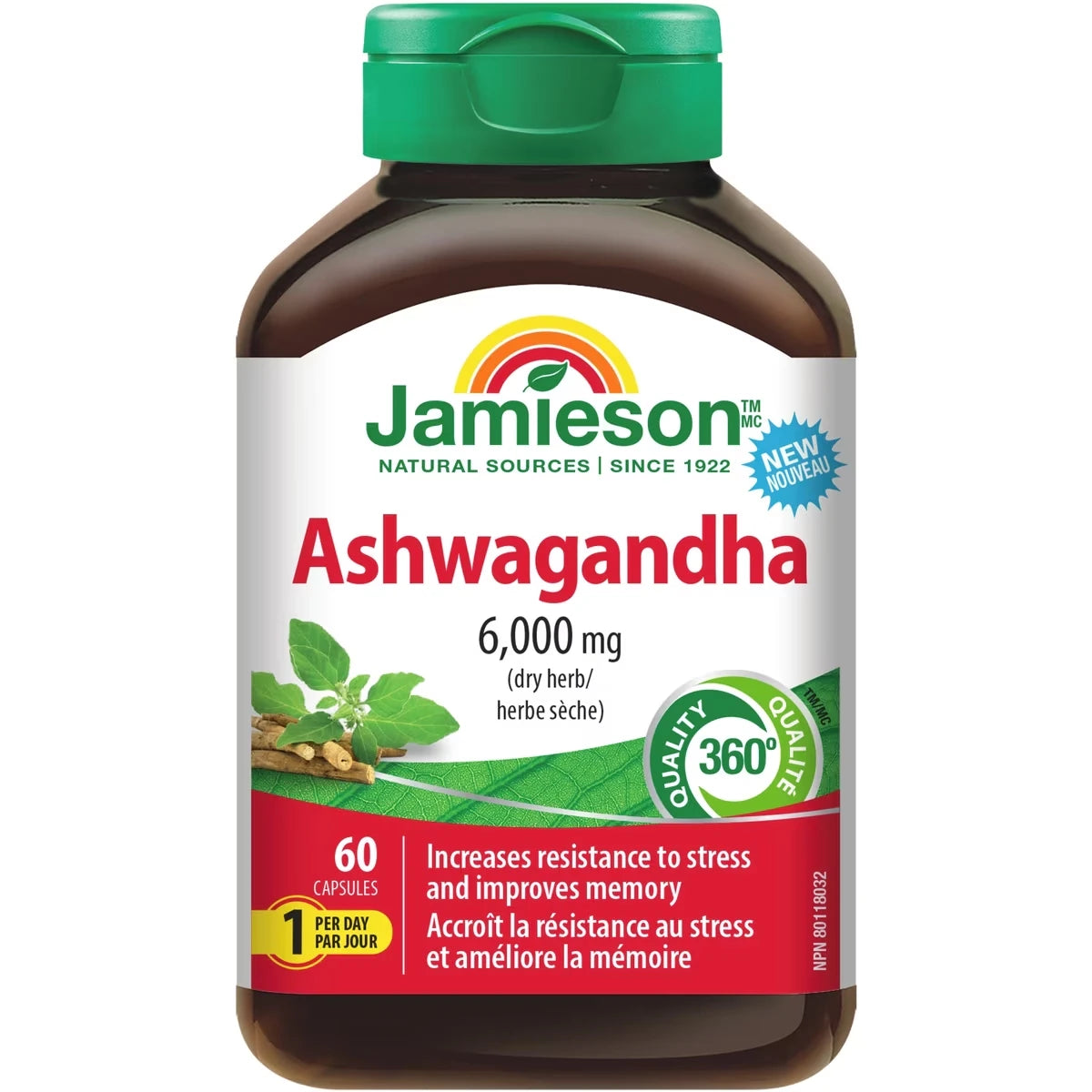 Jamieson Ashwagandha front package