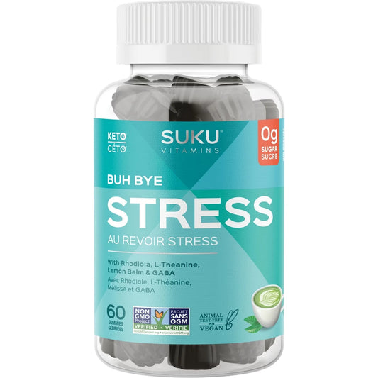 SUKU Buh Bye Stress front package
