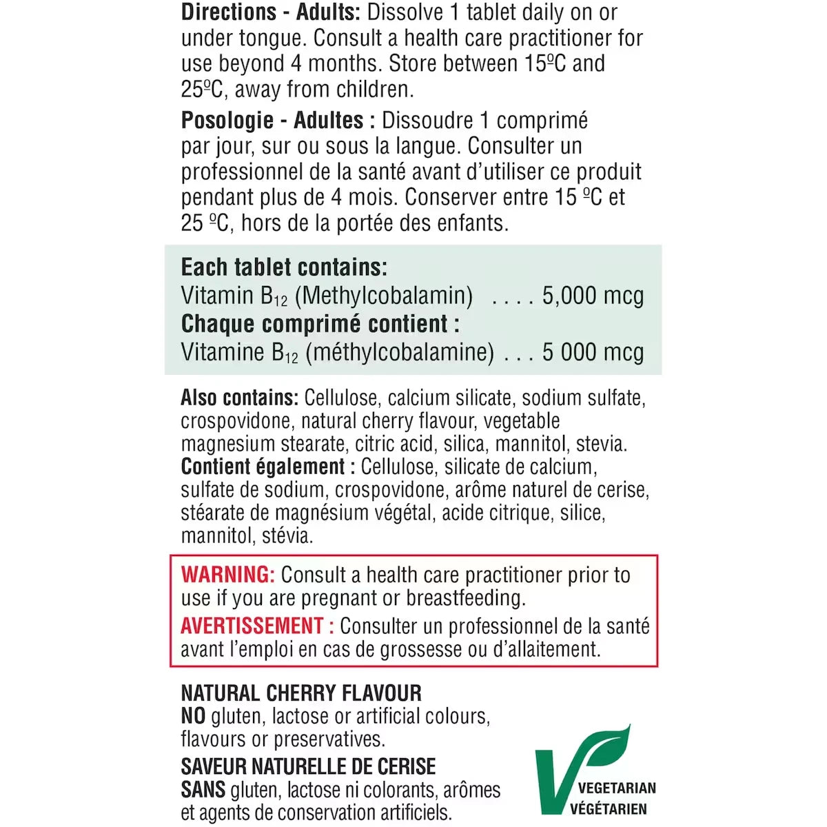 Jamieson Vitamin B12 5,000 Mcg product detail