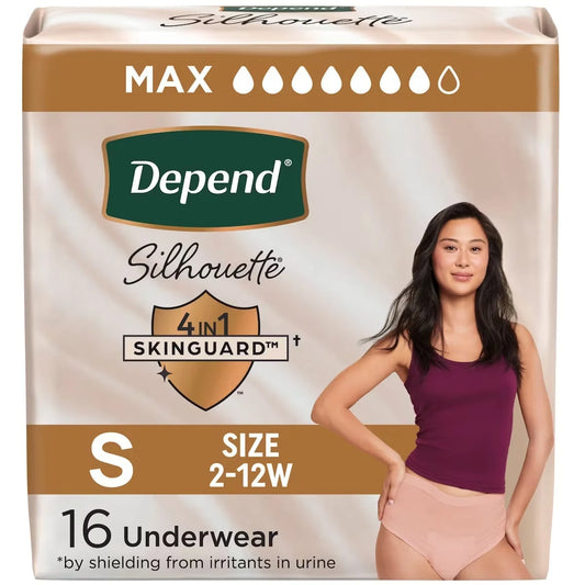 Depend Silhouette Adult Incontinence and Postpartum Underwear for Women, Small product image