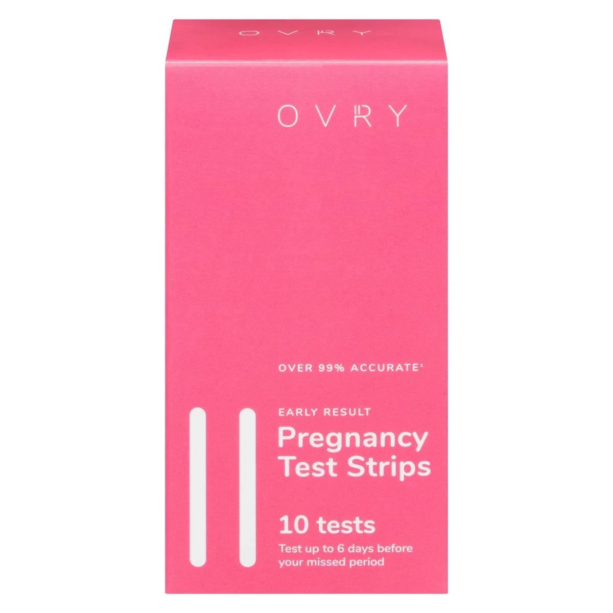 Ovry Early Result Pregnancy Test Strips front package