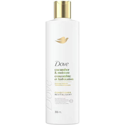 Dove Cucumber Moisture Conditioner for Dull & Dry Hair, with Liquid Bio-Protein care, 355 ML front package