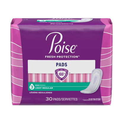 Poise Incontinence Pads, Light Absorbency, Regular product detail
