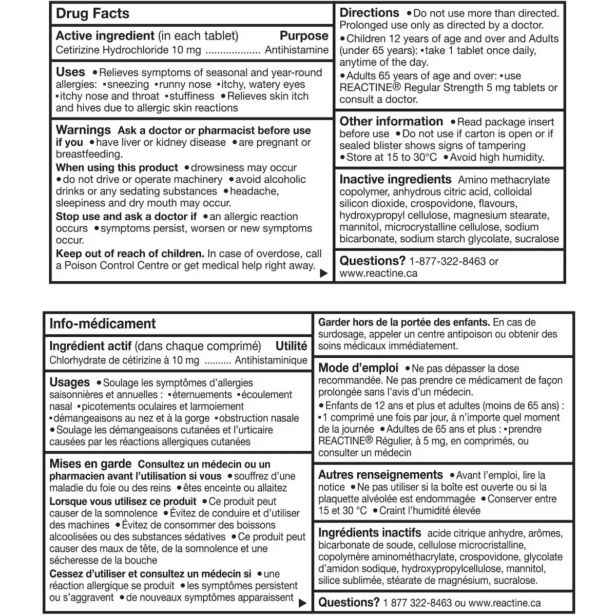 Reactine Rapid Dissolve Allergy Relief, Extra Strength, 48 Tablets product detail