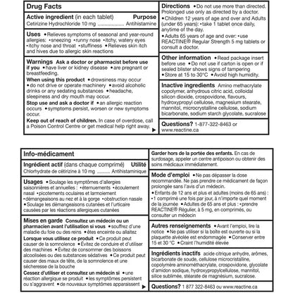 Reactine Rapid Dissolve Allergy Relief, Extra Strength, 48 Tablets product detail