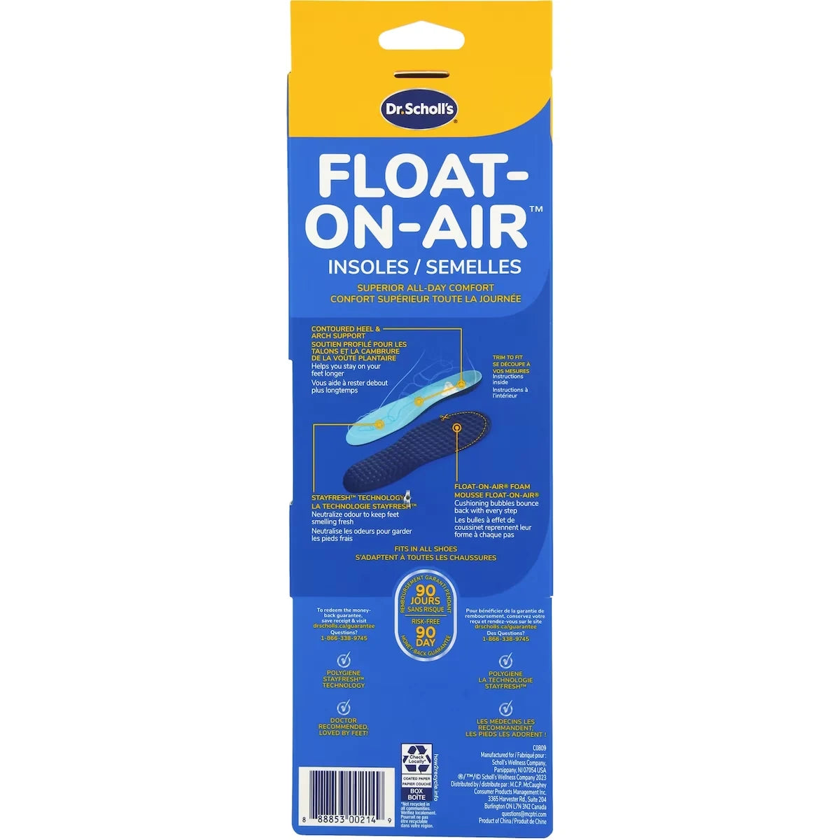 Dr. Scholl's Float-On-Air® Comfort Insoles, Men, Full Length product detail