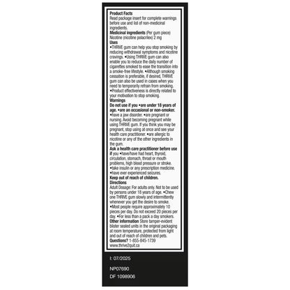 Thrive Gum 2mg, Fruit product detail