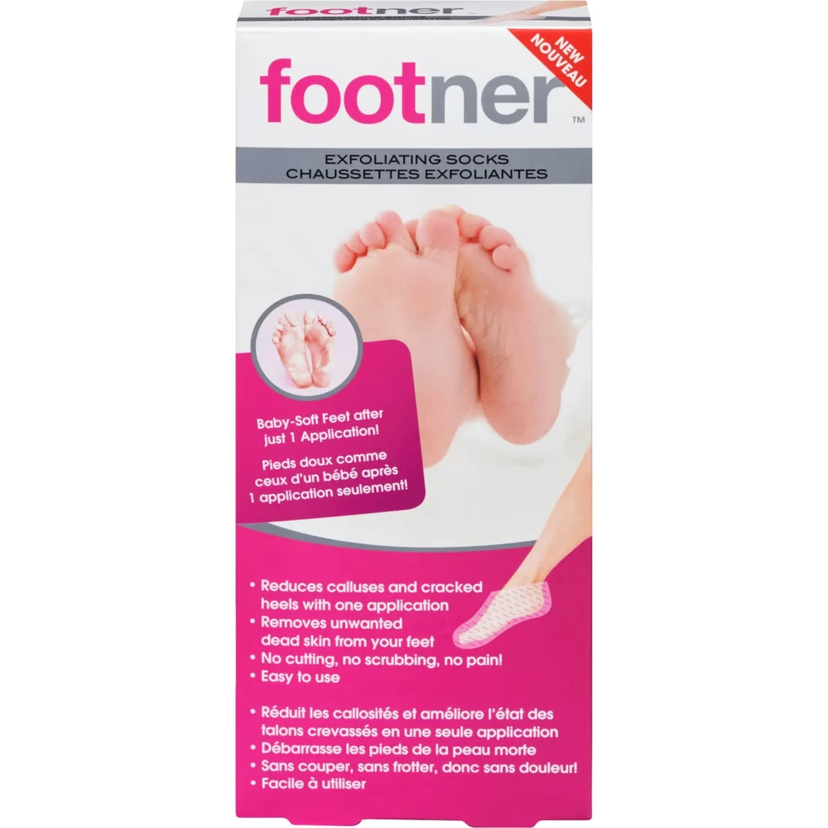 Footner Exfoliating Sock front package