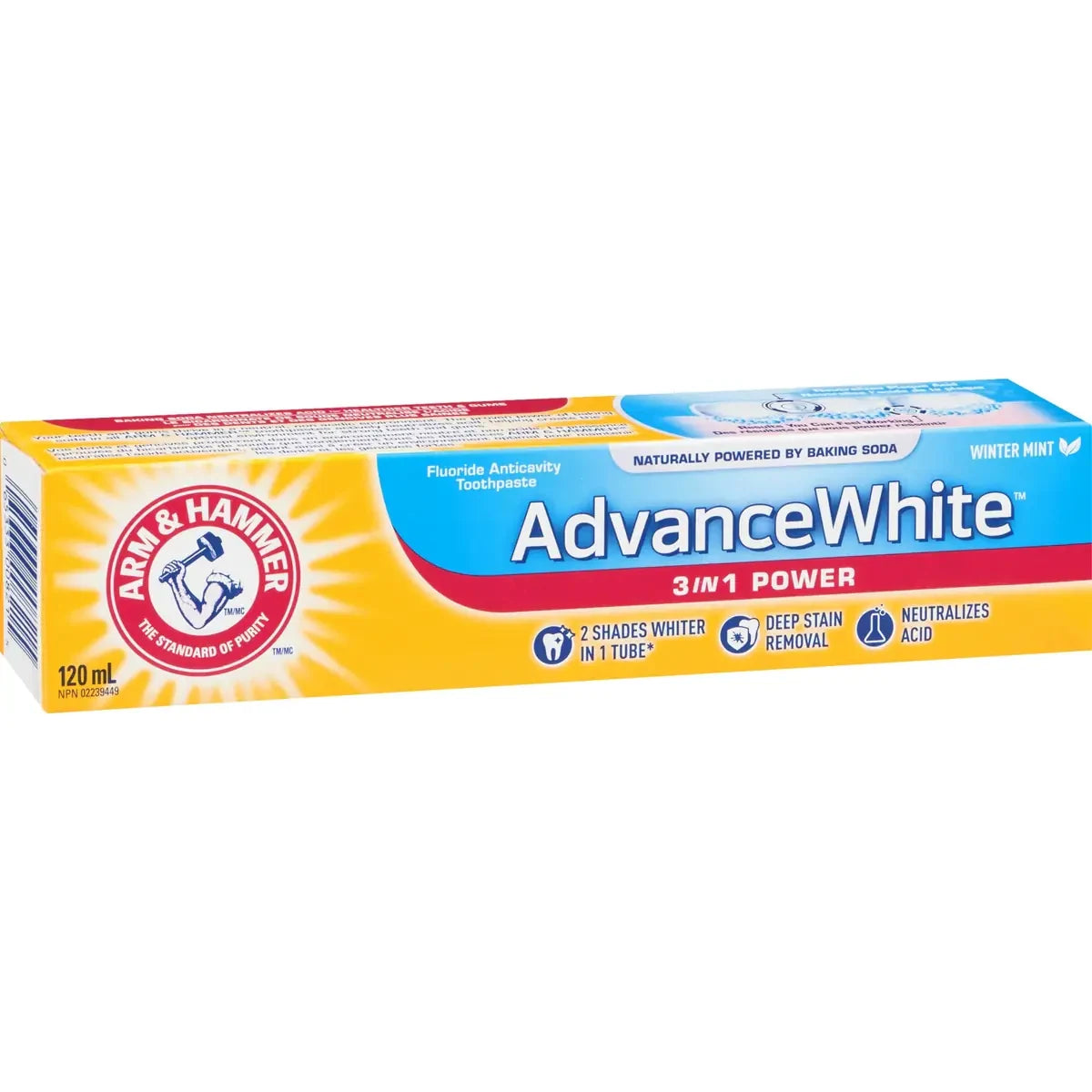 Arm & Hammer Advance White 3 in 1 Power Fluoride Anticavity Toothpaste Fresh Mint product detail