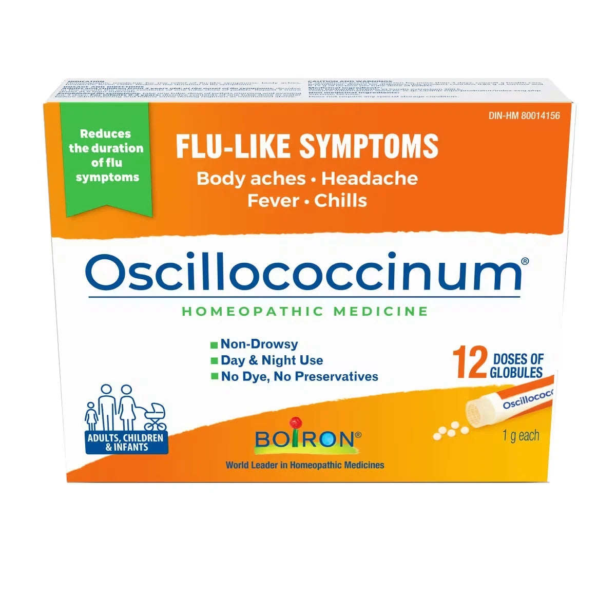 Boiron Oscillococcinum 12 doses front package