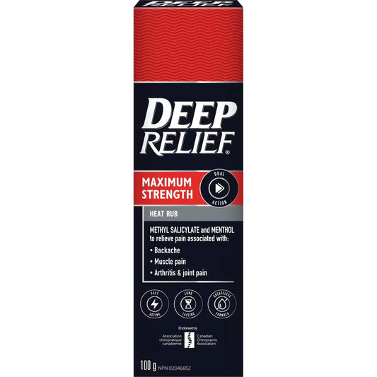 Deep Relief Maximum Strength Heat Pain Relief Rub, Treat Sore Muscles and Joints product image