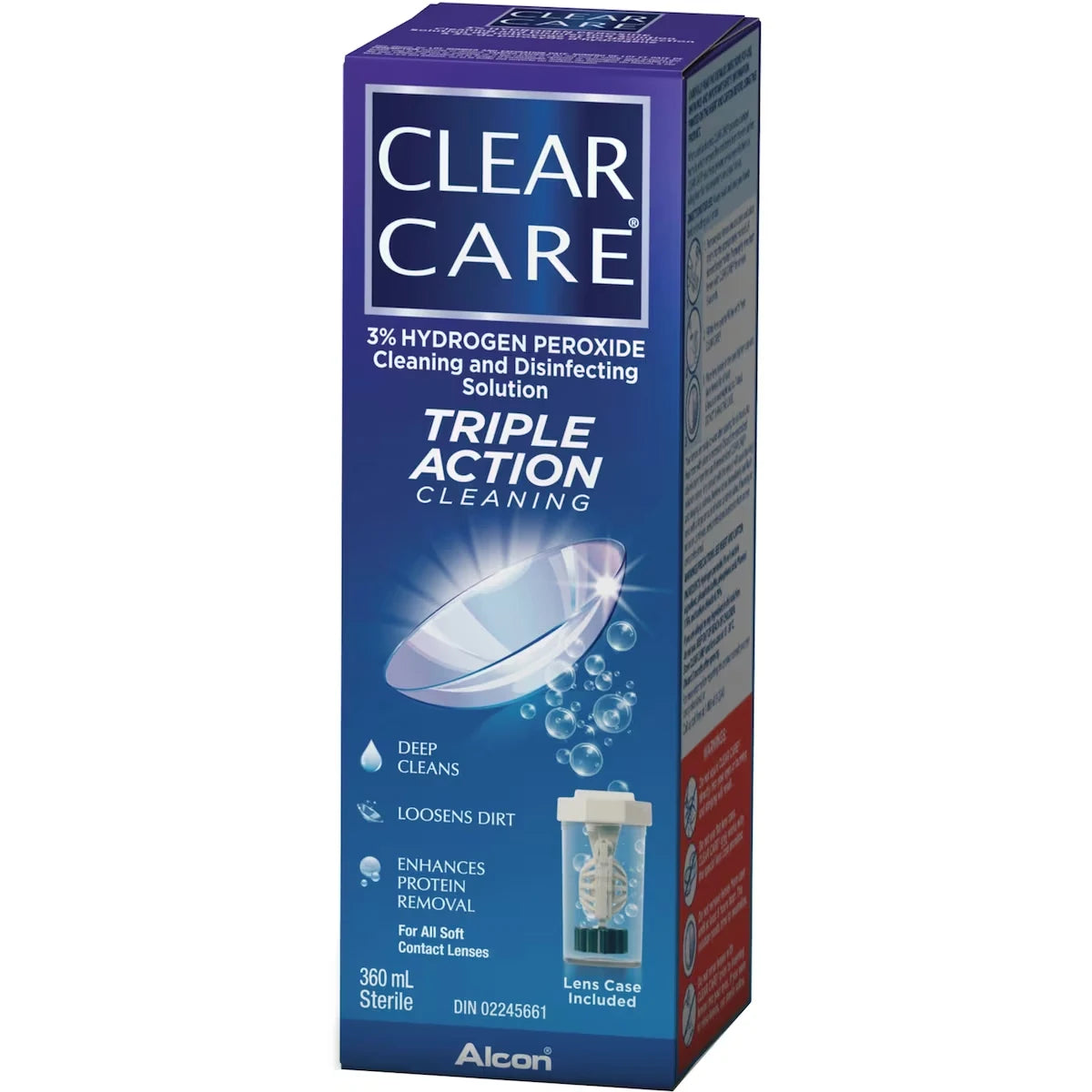 Clear Care Contact Lens Solution with Hydrogen Peroxide front package
