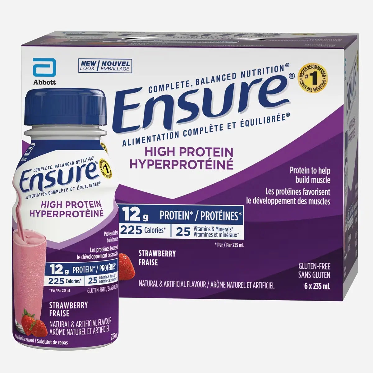 Ensure High Protein STRAWBERRY front package