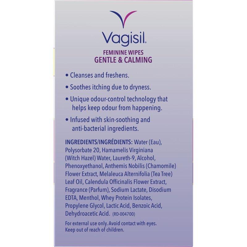 Lingettes douces et apaisantes Vagisil