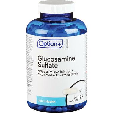 Option+ Glucosamine 500mg 360 Gélules