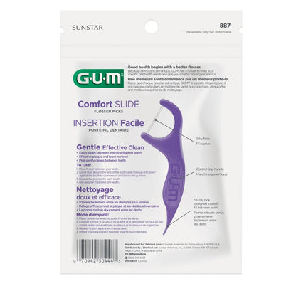 GUM Comfort Slide Cavity Protection, menthe fraîche, 90 fils dentaires