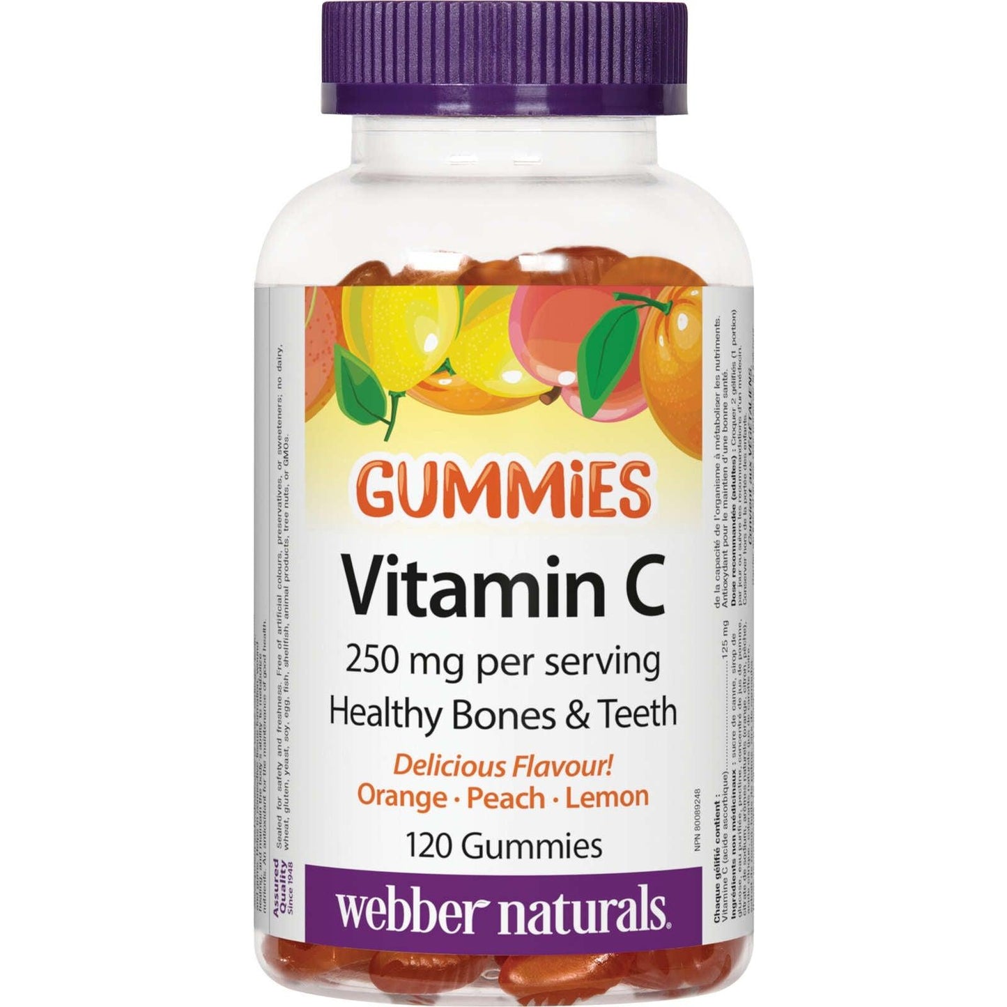 Webber Naturals Vitamin C 250mg Gummies 120 pack