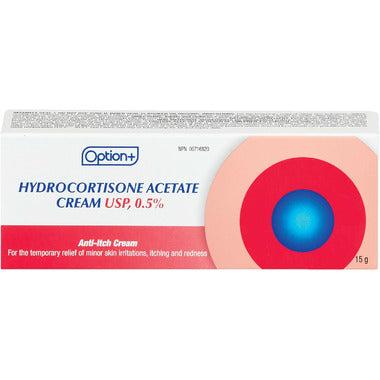 Option+ Crème d'Acétate d'Hydrocortisone 0,5%