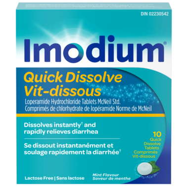 Menthe à dissolution rapide Imodium