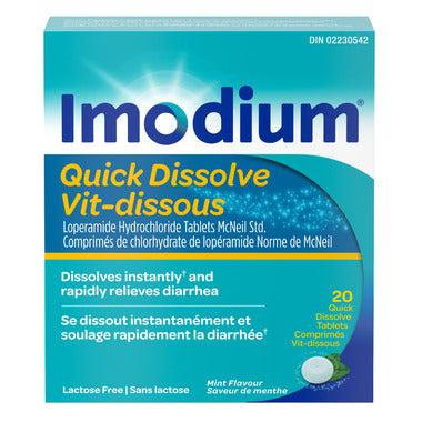 Menthe à dissolution rapide Imodium