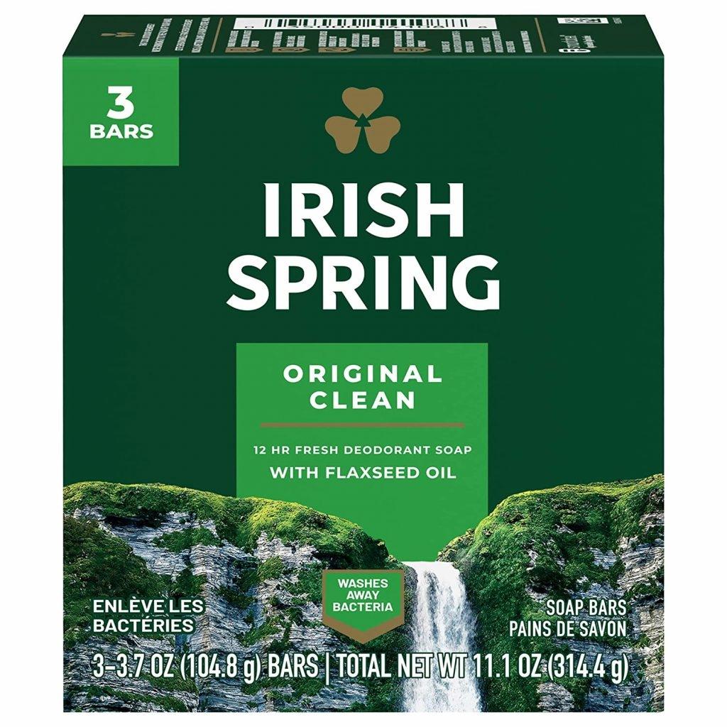 Irish Spring Original Clean with Flaxseed Oil Soap Bars 3 bars