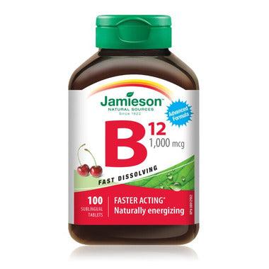 Jamieson Vitamine B12 1000mcg 100 Comprimés Sublinguaux