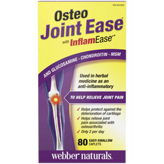 Osteo Joint Ease™ with InflamEase™ ,Glucosamine, Chondroitin and MSM, 80 Easy-Swallow Caplets