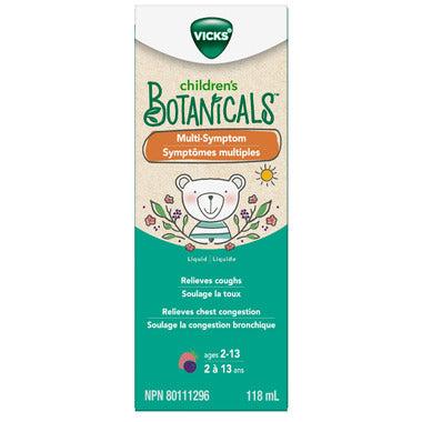 Vicks Children's Botanicals, Multi-Symptom Cough Syrup for Kids, Daytime, Berry Flavour