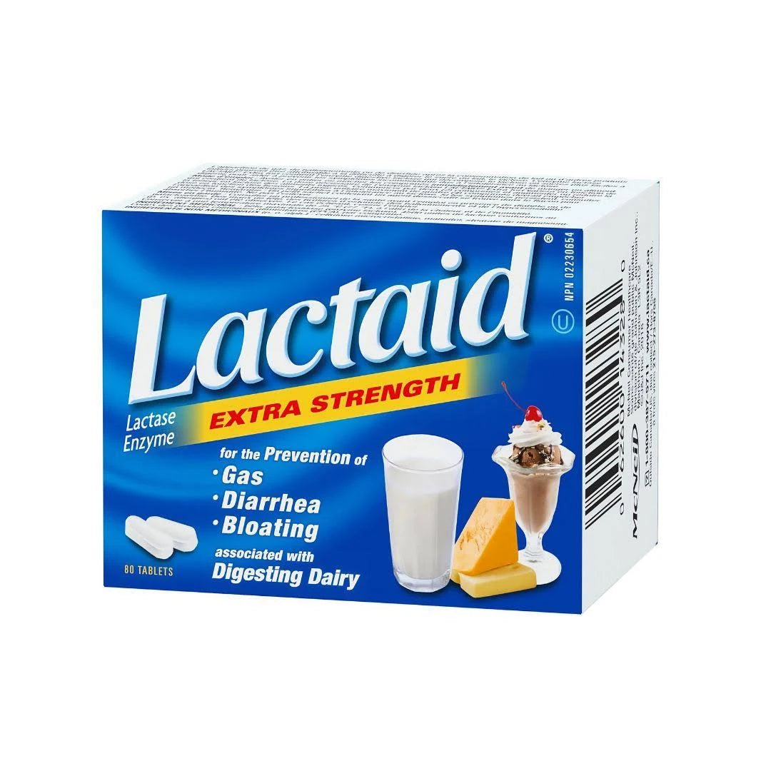 Lactaid Extra Fort, 80 comprimés