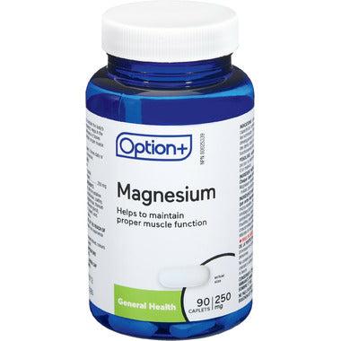 Option+ Magnesium 250mg 90 Caplets