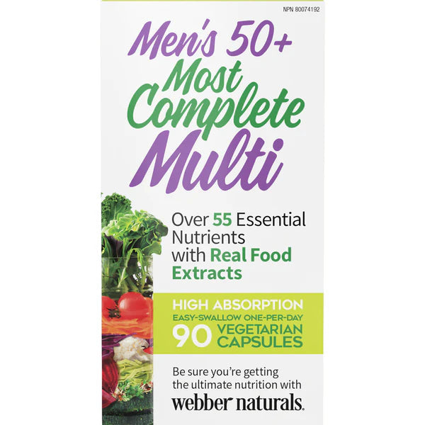 Men's 50+ Most Complete Multi, 90 Vegetarian capsules