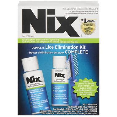 Kit complet d'élimination des poux Nix