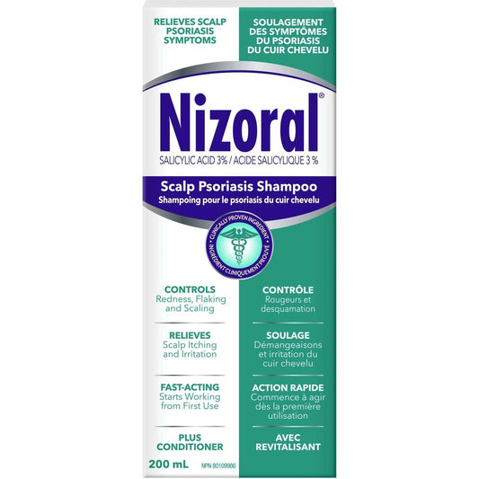 Nizoral Shampooing et après-shampoing contre le psoriasis du cuir chevelu 200 ml