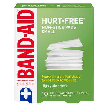 Tampons antiadhésifs Band-Aid Hurt-Free, petits - paquet de 10