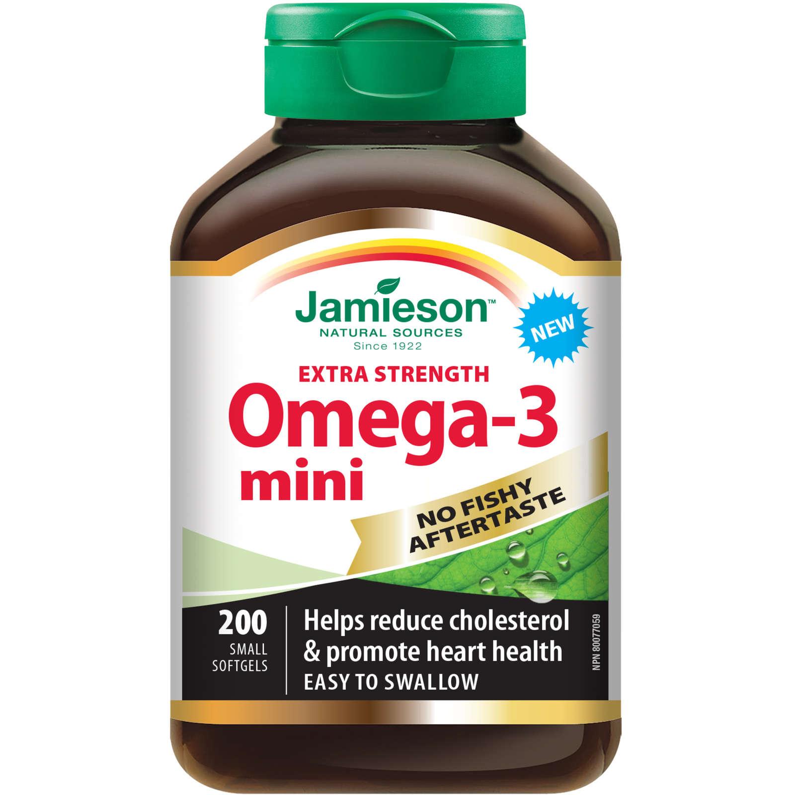 Jamieson Omega-3 Mini Extra Strength 200 softgels – Rxclinic.ca