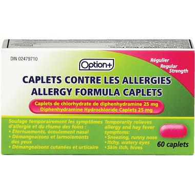 Option+ Allergy Formula Caplets 60 caplets