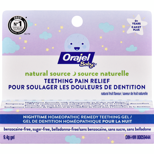 Orajel Baby soulagement naturel de la douleur lors de la dentition