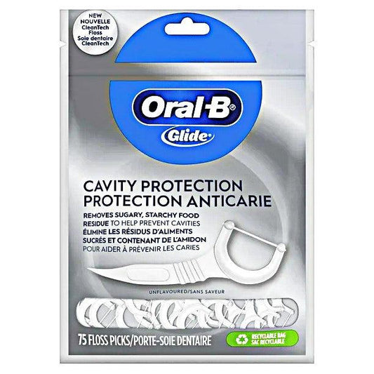 خيط تنظيف الأسنان Oral-B Glide لحماية تجويف الأسنان، 75 خيطًا