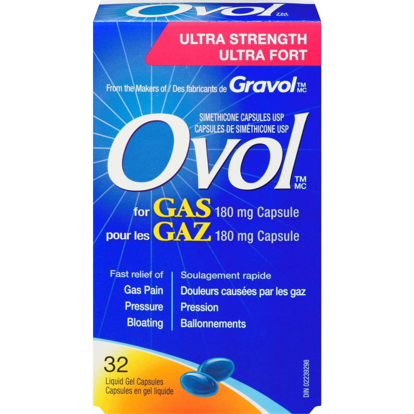 Capsules OVOL Ultra Fortes, paquet de 32