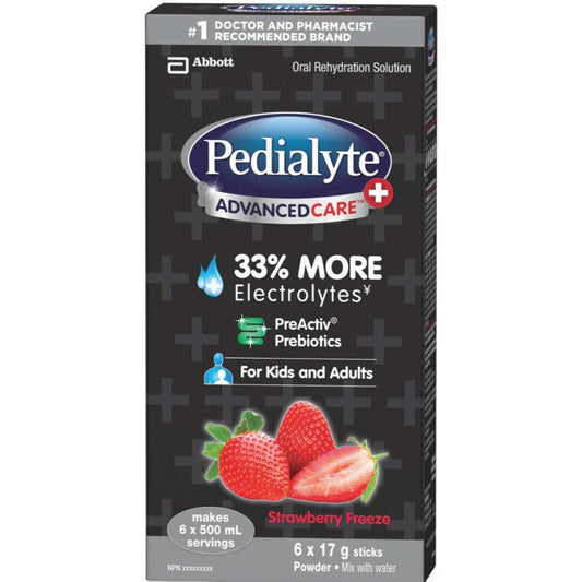 Pedialyte Advanced sont des bâtons