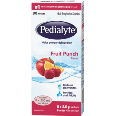 Bâtonnets de poudre de punch aux fruits Pedialyte