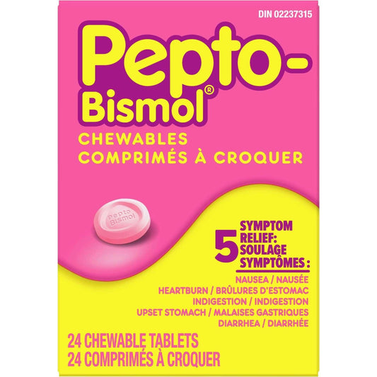 Pepto-Bismol à croquer 24 comprimés