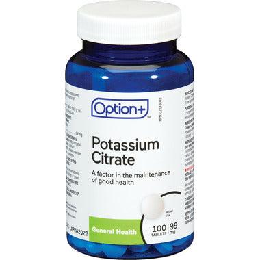 Option+ Citrate de Potassium 99mg 100 Comprimés