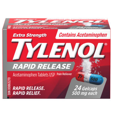 Tylenol Extra Strength Rapid Release Tablets 24 GelCaps