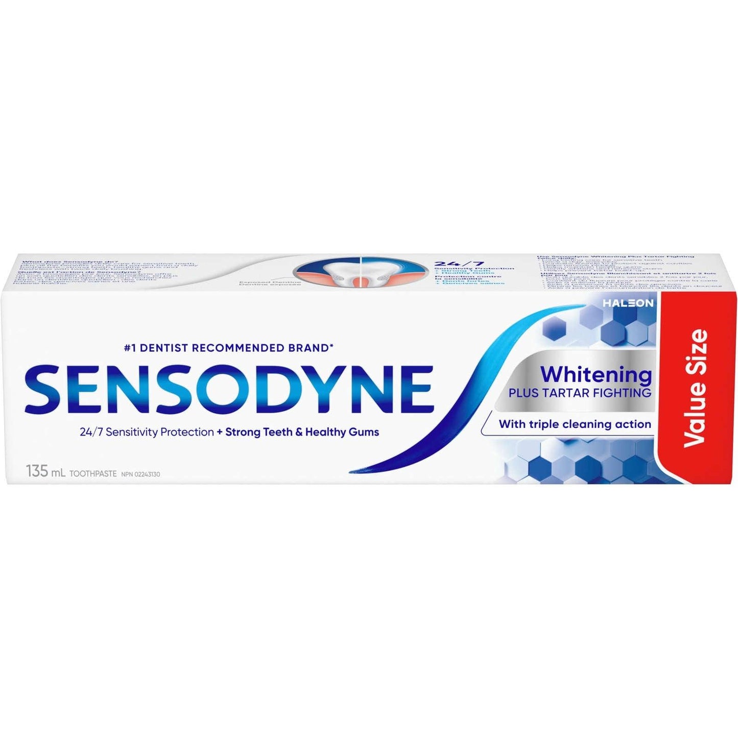 Sensodyne Whitening plus Tartar fighting Value Size 135ml